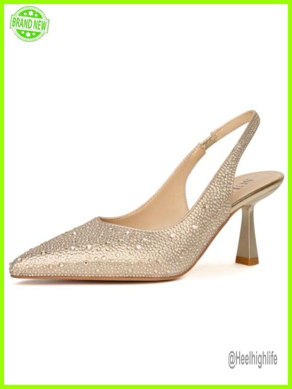 Slingback Wedding Heels Bridal Lace Mesh Kitten Heel Pointed Toe Pumps
